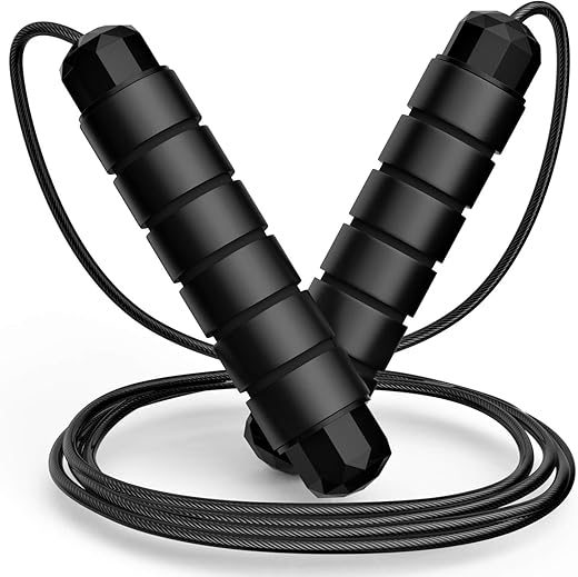 Loocio Tangle-Free Speed Jump Rope with Foam Handles