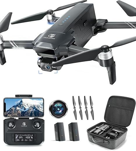 TRIPLEFINE TF35 PRO 4K GPS Drone, 2-Axis Gimbal