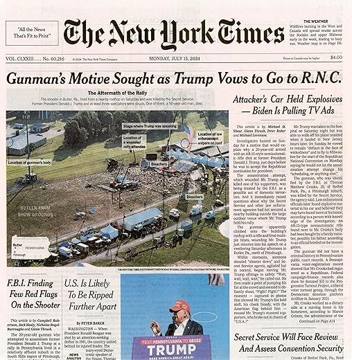 The New York Times Newspaper: JAN. 21, 2025
