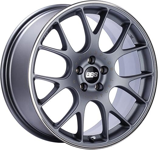 BBS Titanium Wheel With Polished Steel Rim
