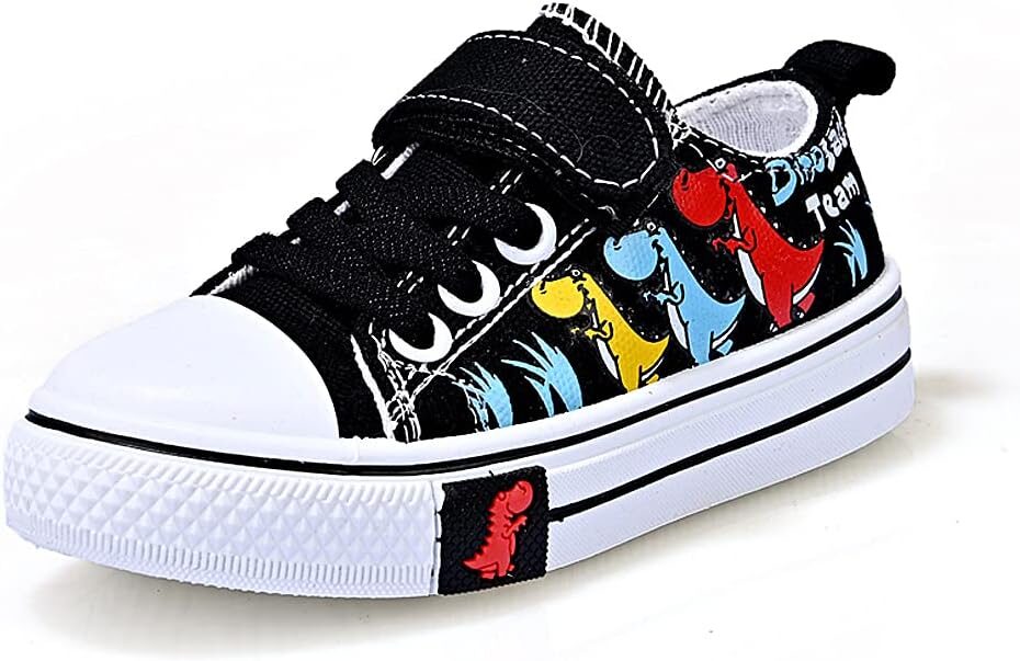 Cozystep Toddler Dinosaur Print Canvas Sneakers