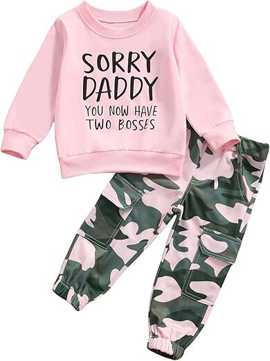 Fernvia Toddler Girls Fall Pullover & Pants Set