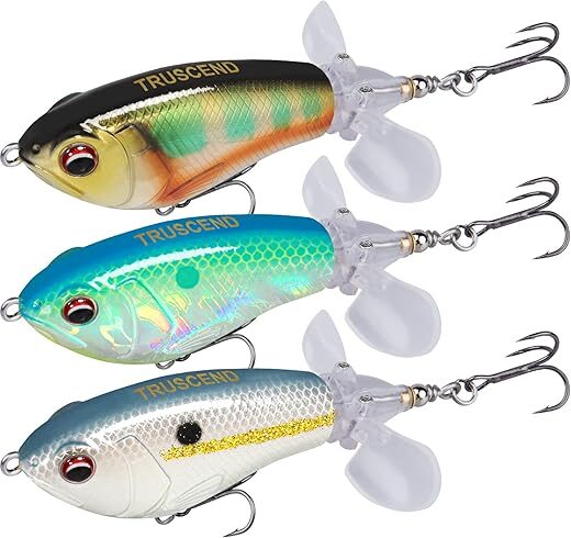 TRUSCEND Top Water Floating Fishing Lures with BKK Hooks
