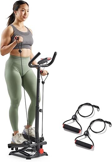 Sunny Health & Fitness Total Body 2-in-1 Stepper Machine