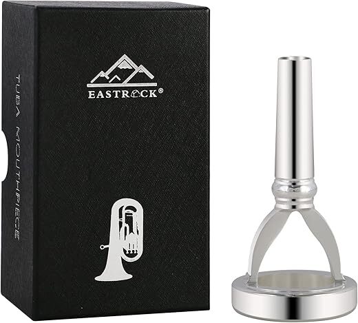 EASTROCK Tuba Mouth Muscle Exerciser, Silver Plated