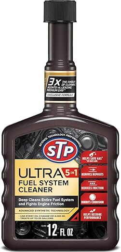 STP Ultra 5 In 1 Fuel Cleaner, 12 FlOz