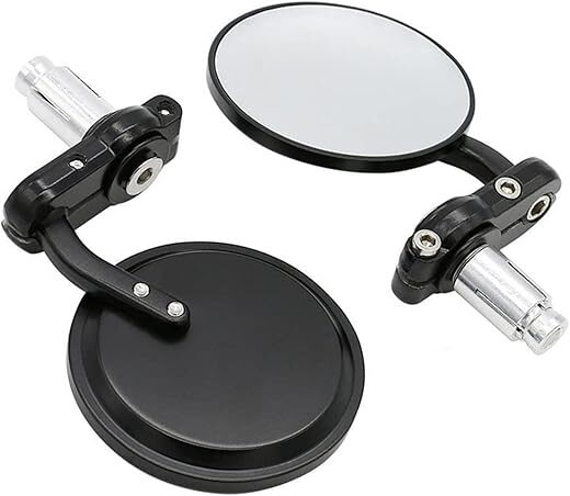 JoySee Universal Black Motorcycle Handlebar Rearview Mirrors