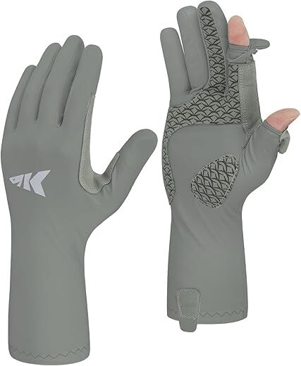 KastKing UPF50+ Quick-Dry Full Finger Fishing Gloves