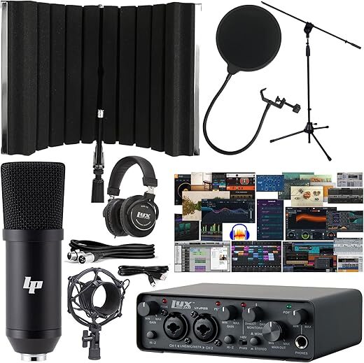 LyxJam USB Audio Interface With Microphone Kit