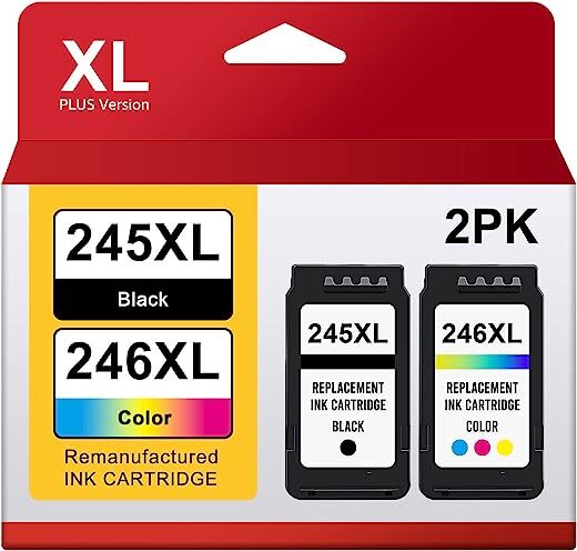 Valinkso Ink Cartridges XL 245XL 246XL Combo Pack