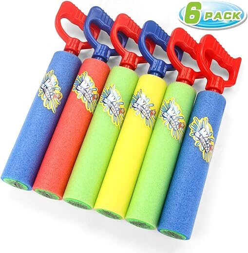 Fun-Here Water Guns Shooter 6 Pack Squirt Guns