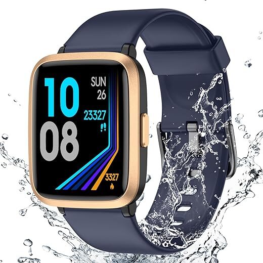 Waterproof Fitness Tracker Watch with Heart Monitor