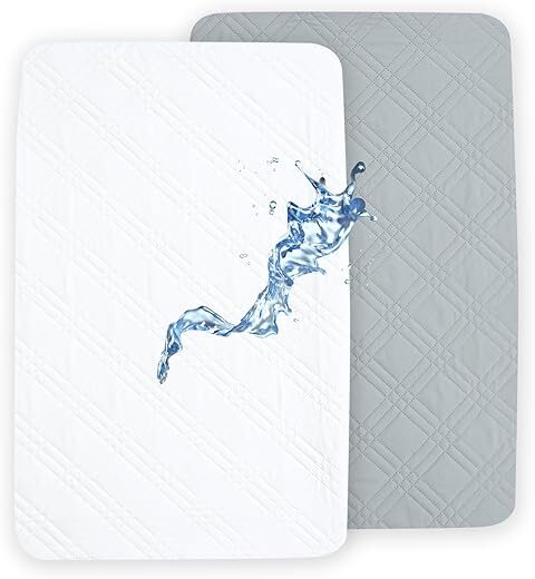 david’s kids Waterproof Mini Crib Mattress Protector 2 Pack