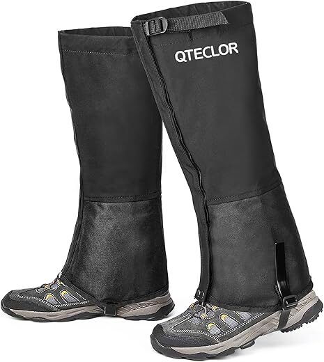 QTECLOR Waterproof Snow Boot Gaiters for Outdoors