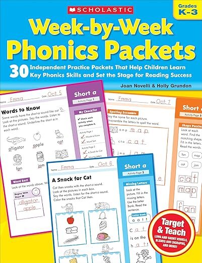 Week-By-Week Phonics Packets by Joan Novelli