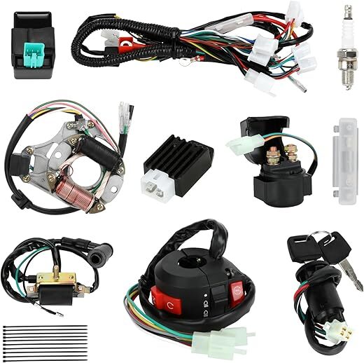 EOPOAYI Wiring Harness Kit For 110cc 125cc ATV