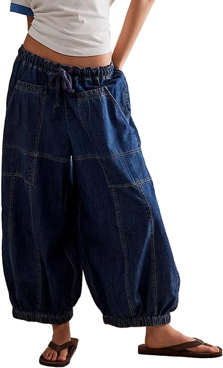 Kedera Baggy Wide Leg Barrel Jeans