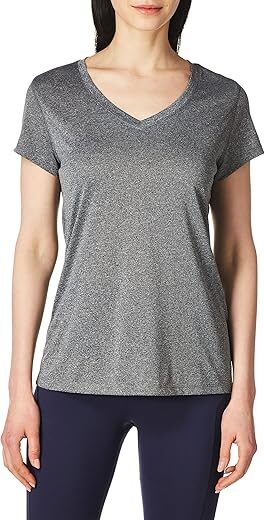 Hanes Women’s Cooldri Performance V-neck T-shirt