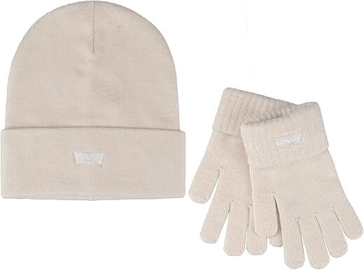 Levi’s Women’s Cuffed Beanie And Glove Set