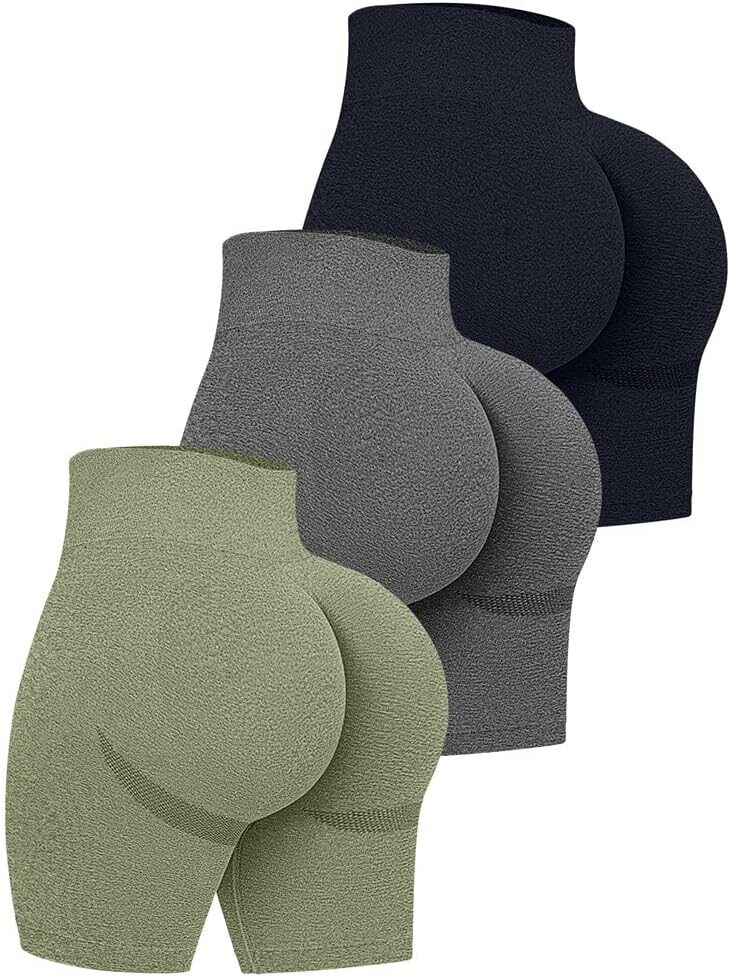 OQQ Women’s High Waist Butt Lift Shorts