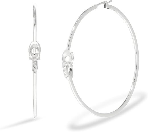 COACH Signature C Hoop Earrings