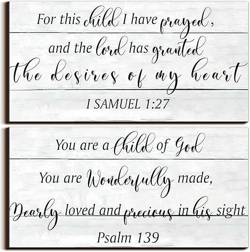 Yookeer Wood Nursery Wall Decor For Kids